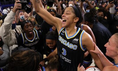 Candace Parker celebrates hometown Sky's WNBA championship with daughter Lailaa