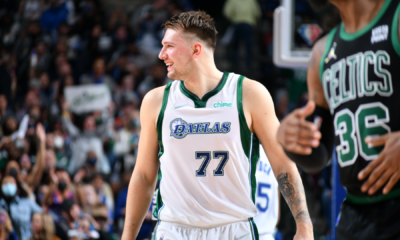Luka Doncic comes up clutch against Celtics with wild stepback 3-pointer at the buzzer