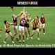 Top 10 Most Popular Sports In Australia